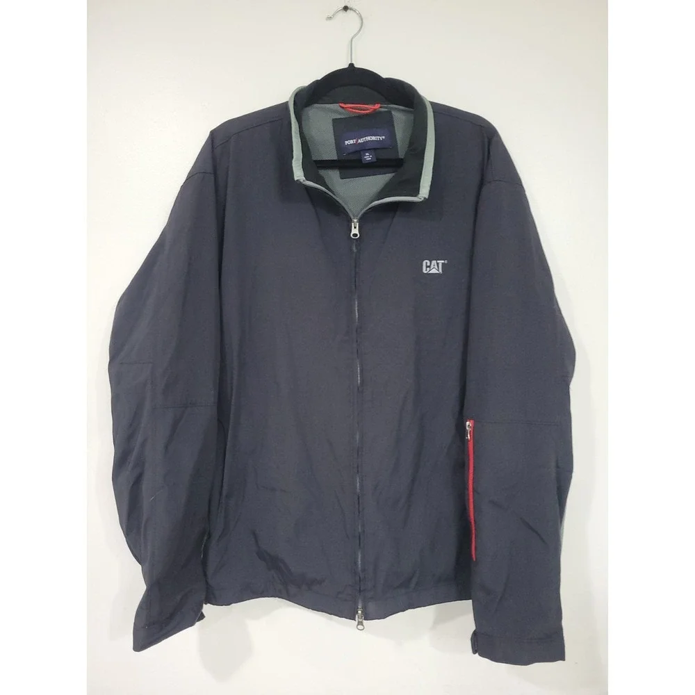 Caterpillar Port Authority CAT  Black Jacket  ‎ XL